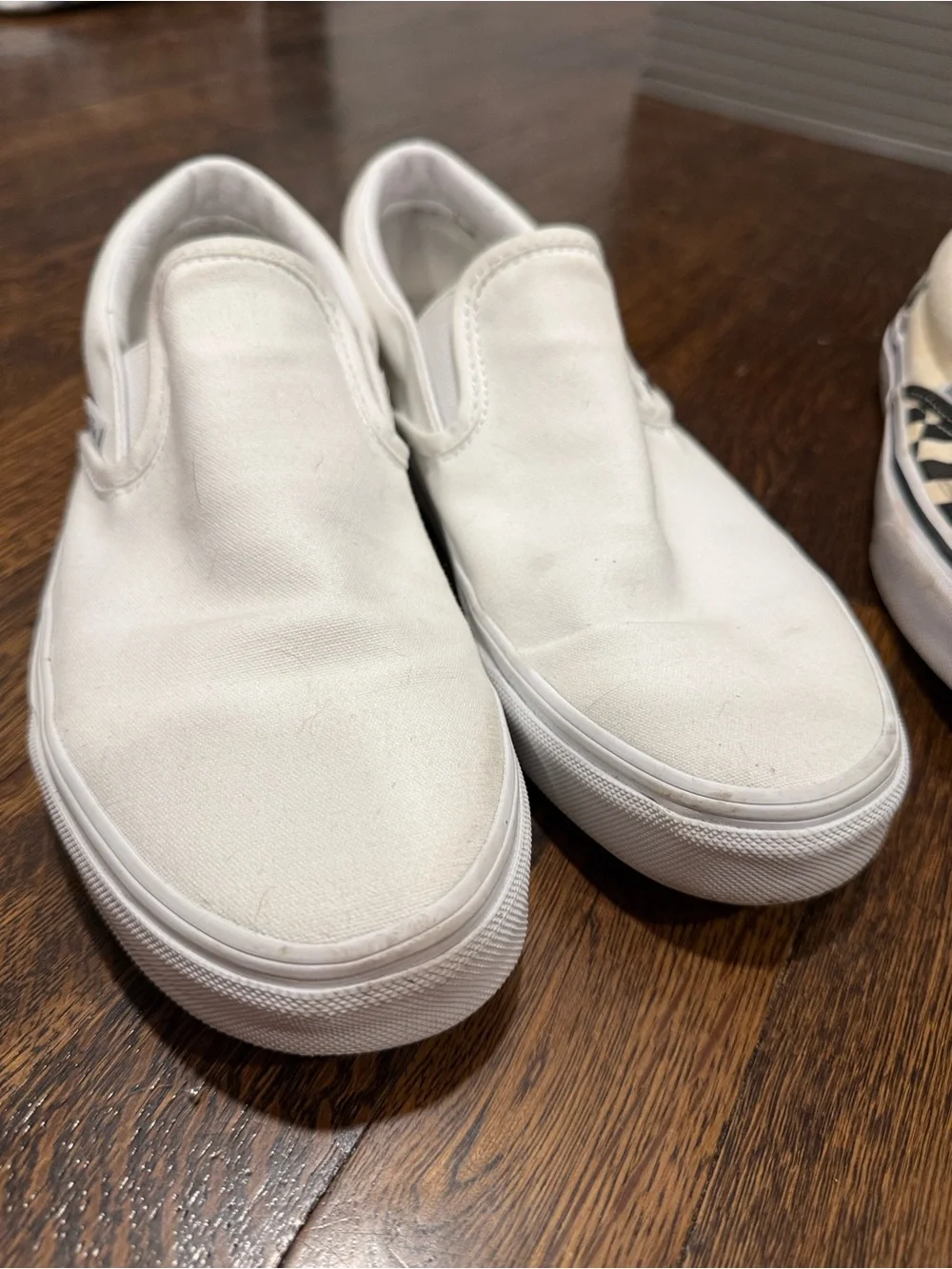 Vans bSlip-On Shoes - Checkerboard & White a